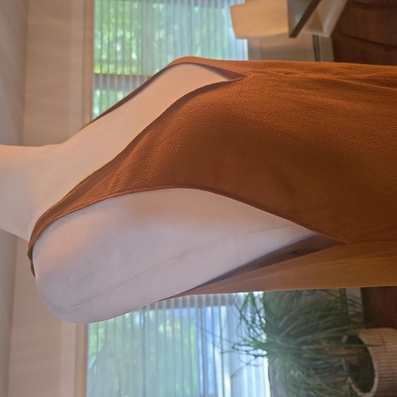 NWT REFORMATION Taurus Dress Sleeveless V Neck Plunge Tassled Toffee XS - Picture 7 of 9